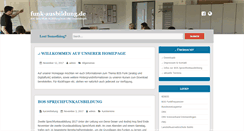 Desktop Screenshot of funk-ausbildung.de